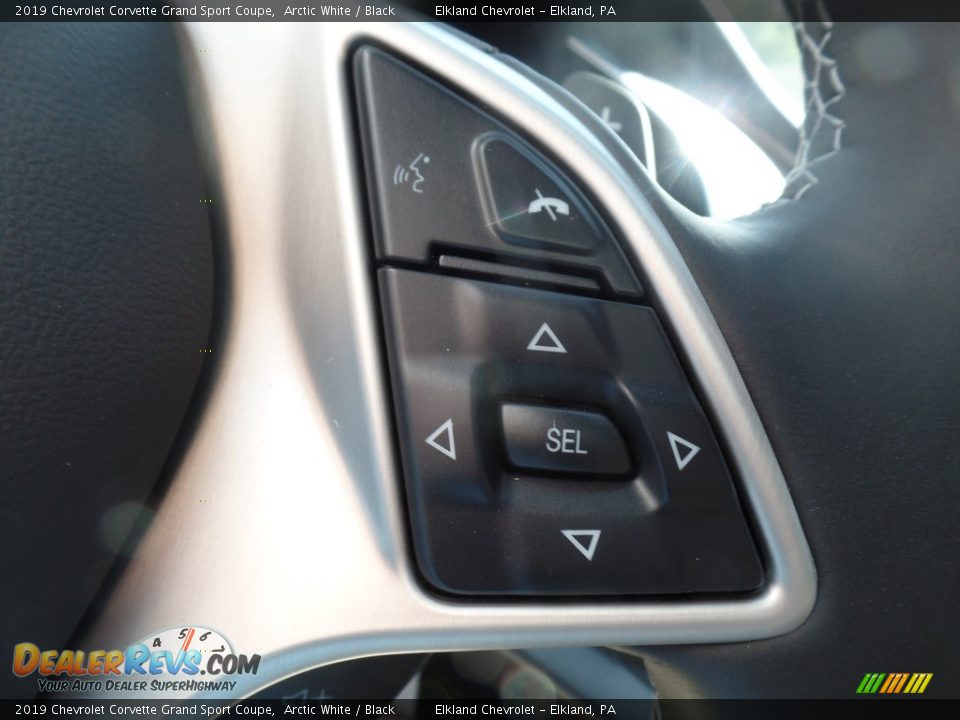 2019 Chevrolet Corvette Grand Sport Coupe Arctic White / Black Photo #33