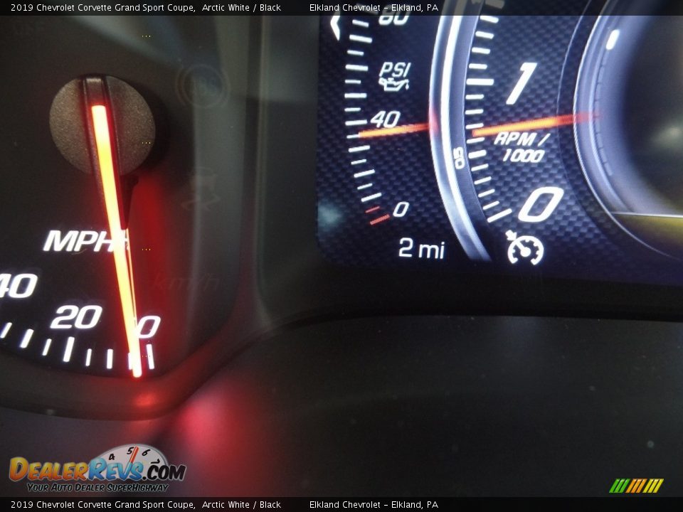 2019 Chevrolet Corvette Grand Sport Coupe Arctic White / Black Photo #35