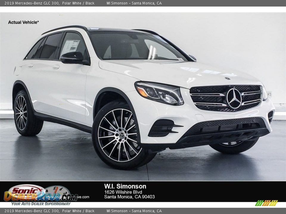 2019 Mercedes-Benz GLC 300 Polar White / Black Photo #1