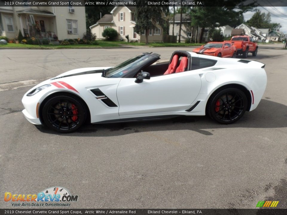 2019 Chevrolet Corvette Grand Sport Coupe Arctic White / Adrenaline Red Photo #18