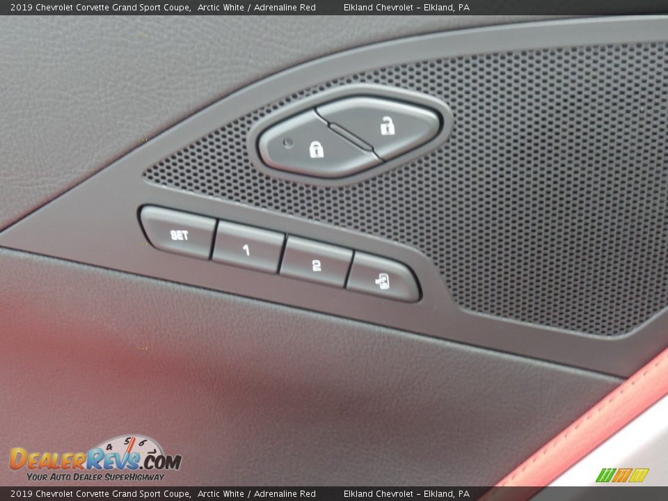 2019 Chevrolet Corvette Grand Sport Coupe Arctic White / Adrenaline Red Photo #22