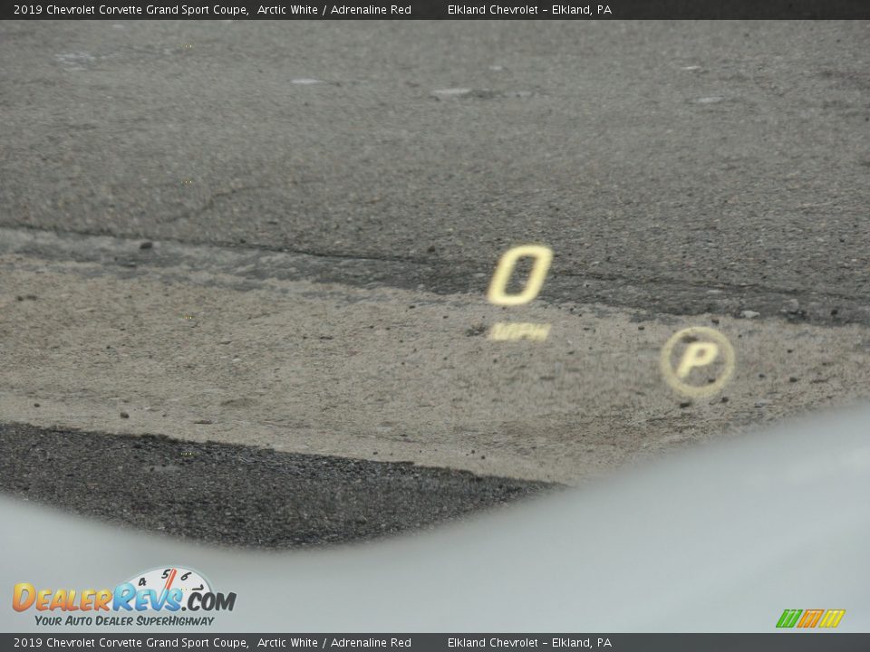 2019 Chevrolet Corvette Grand Sport Coupe Arctic White / Adrenaline Red Photo #26