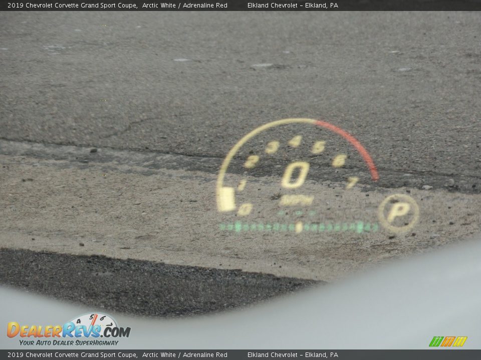 2019 Chevrolet Corvette Grand Sport Coupe Arctic White / Adrenaline Red Photo #27
