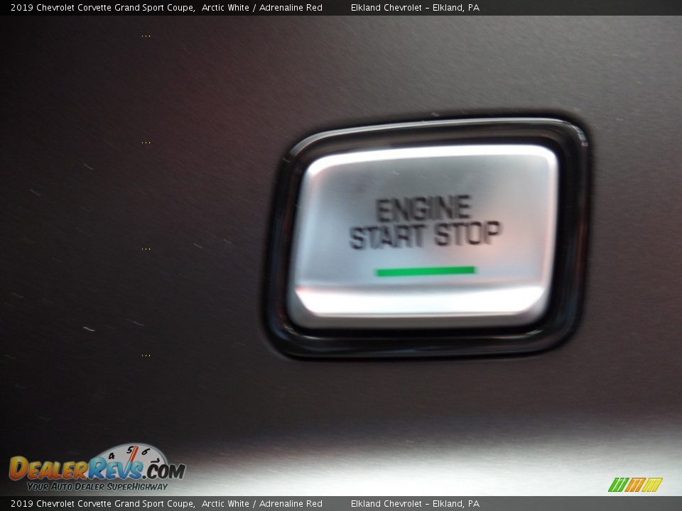 2019 Chevrolet Corvette Grand Sport Coupe Arctic White / Adrenaline Red Photo #33