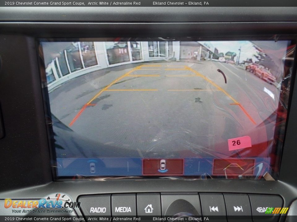 2019 Chevrolet Corvette Grand Sport Coupe Arctic White / Adrenaline Red Photo #35