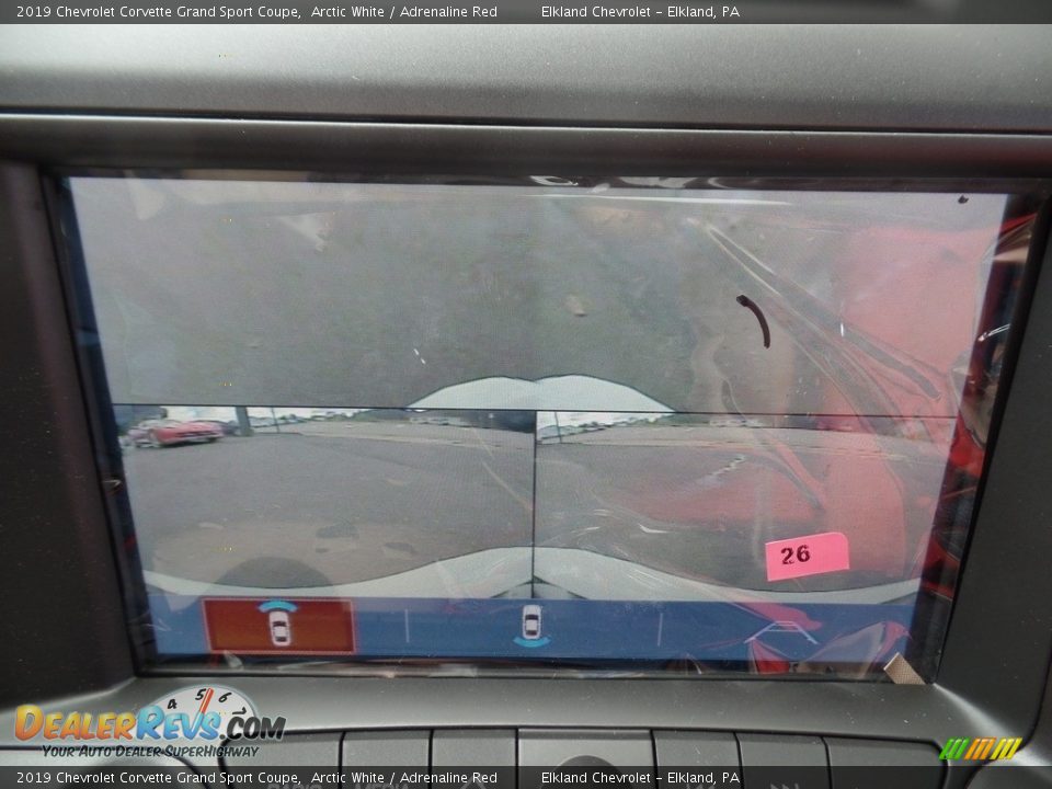 2019 Chevrolet Corvette Grand Sport Coupe Arctic White / Adrenaline Red Photo #36