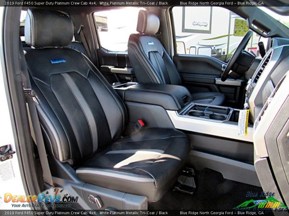 2019 Ford F450 Super Duty Platinum Crew Cab 4x4 White Platinum Metallic Tri-Coat / Black Photo #12