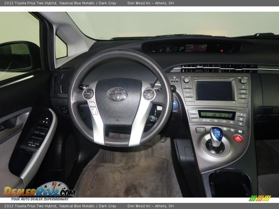 2013 Toyota Prius Two Hybrid Nautical Blue Metallic / Dark Gray Photo #14