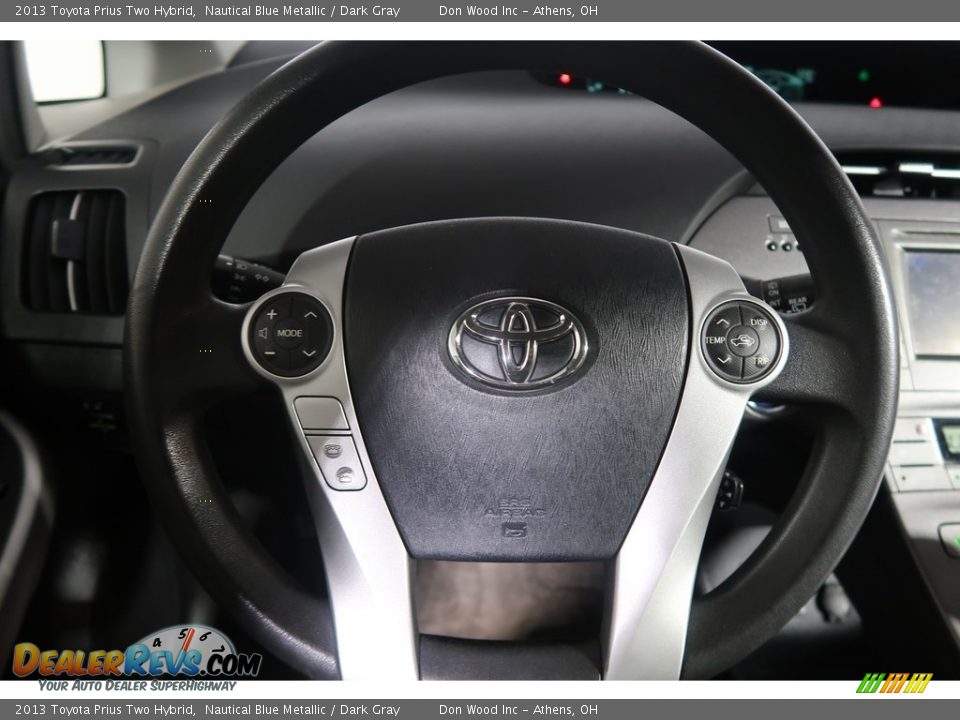 2013 Toyota Prius Two Hybrid Nautical Blue Metallic / Dark Gray Photo #15