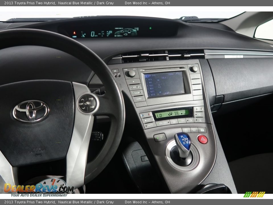 2013 Toyota Prius Two Hybrid Nautical Blue Metallic / Dark Gray Photo #18