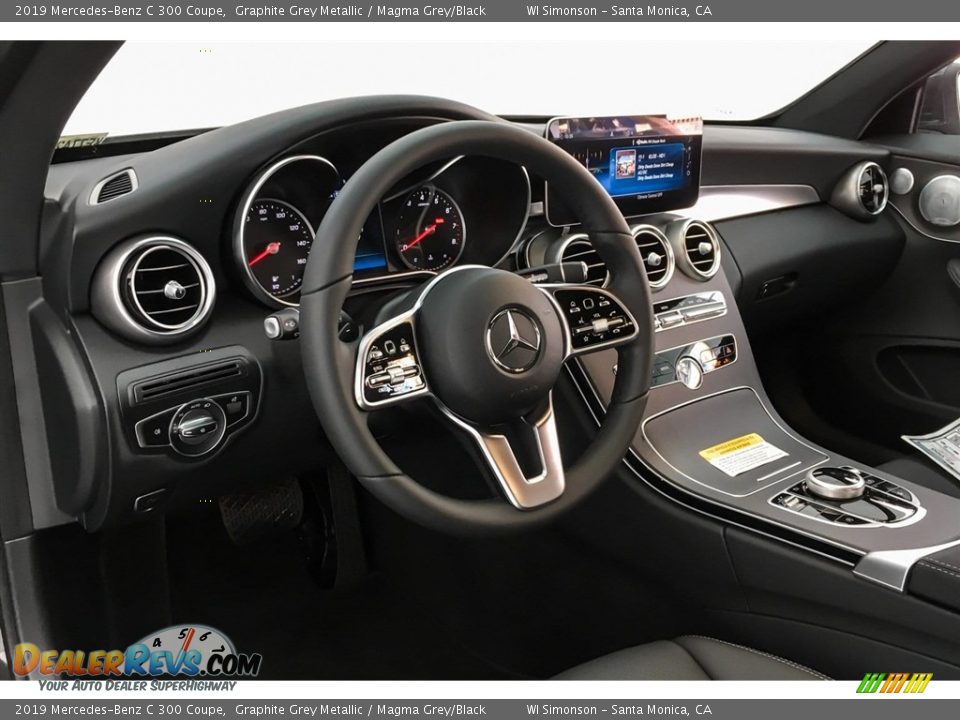 2019 Mercedes-Benz C 300 Coupe Graphite Grey Metallic / Magma Grey/Black Photo #4