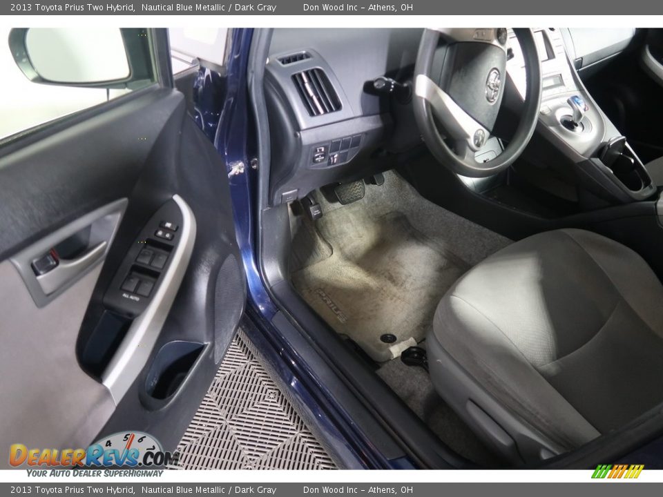 2013 Toyota Prius Two Hybrid Nautical Blue Metallic / Dark Gray Photo #34
