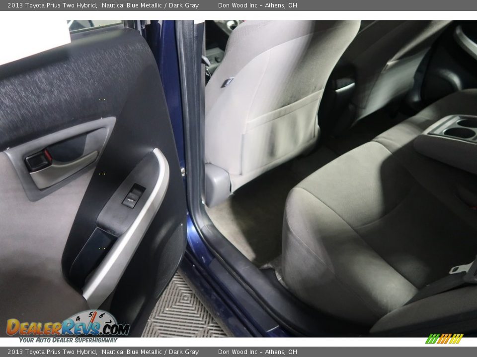 2013 Toyota Prius Two Hybrid Nautical Blue Metallic / Dark Gray Photo #35