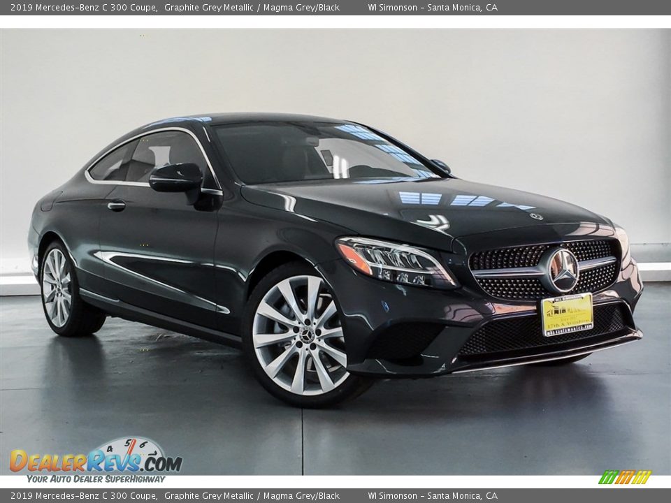 2019 Mercedes-Benz C 300 Coupe Graphite Grey Metallic / Magma Grey/Black Photo #12