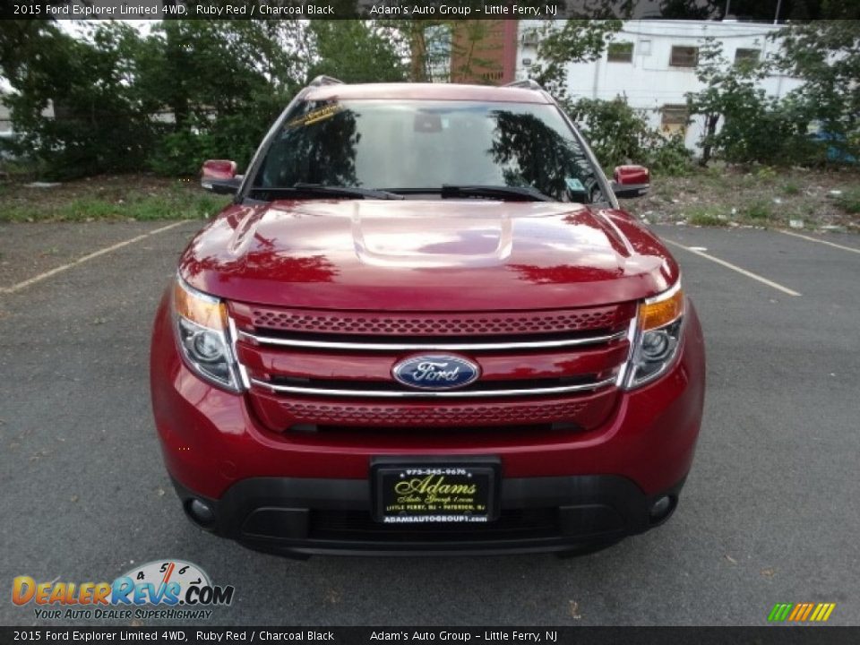 2015 Ford Explorer Limited 4WD Ruby Red / Charcoal Black Photo #2