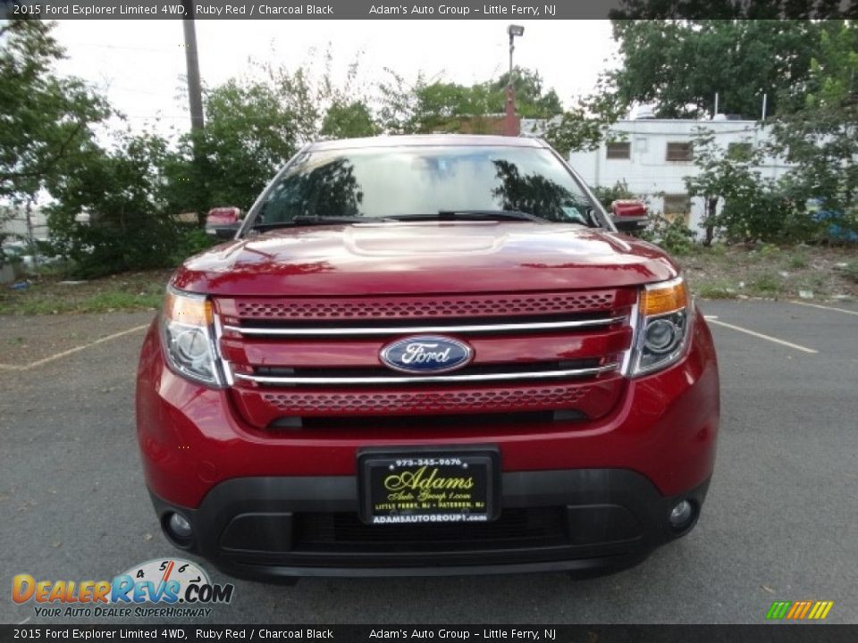 2015 Ford Explorer Limited 4WD Ruby Red / Charcoal Black Photo #3