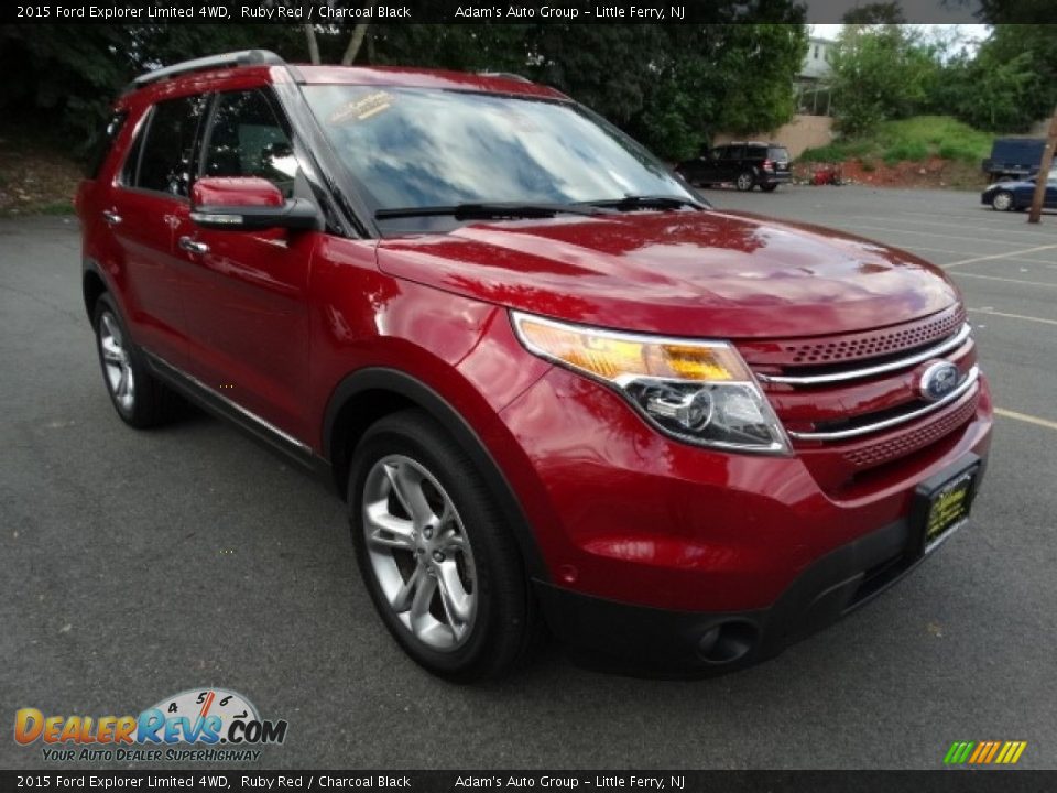 2015 Ford Explorer Limited 4WD Ruby Red / Charcoal Black Photo #4