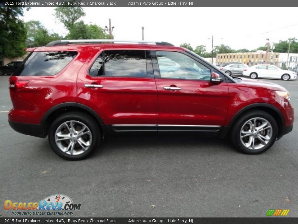 2015 Ford Explorer Limited 4WD Ruby Red / Charcoal Black Photo #5