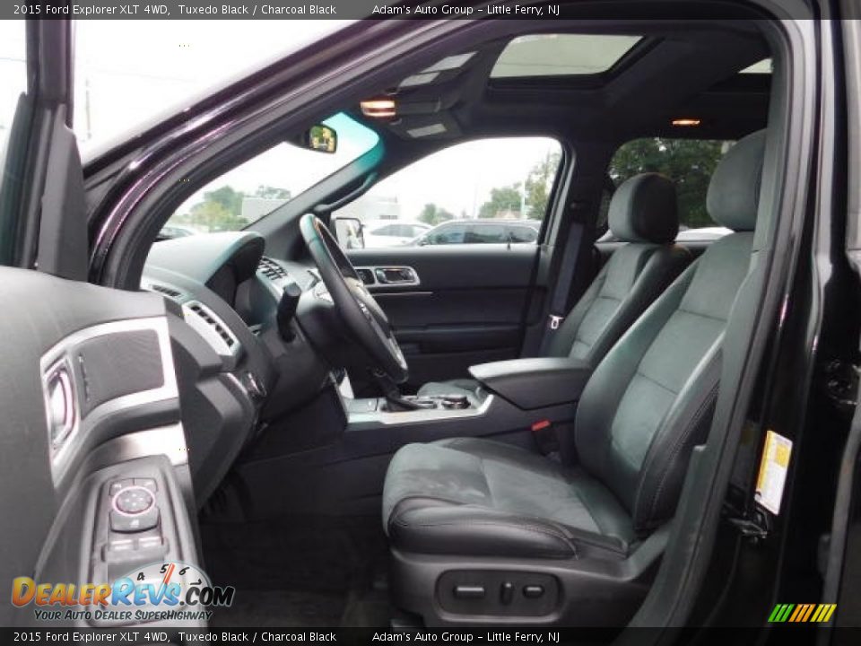 2015 Ford Explorer XLT 4WD Tuxedo Black / Charcoal Black Photo #18