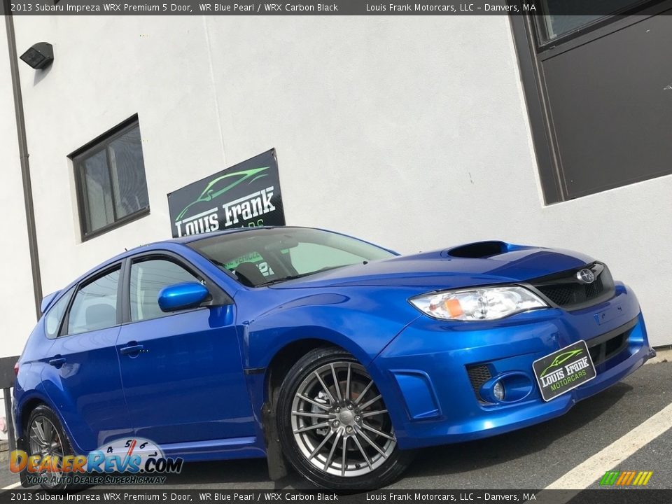 2013 Subaru Impreza WRX Premium 5 Door WR Blue Pearl / WRX Carbon Black Photo #2