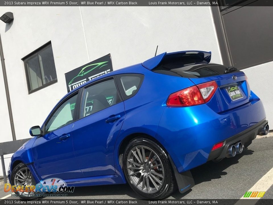 2013 Subaru Impreza WRX Premium 5 Door WR Blue Pearl / WRX Carbon Black Photo #3