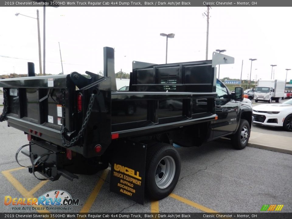 2019 Chevrolet Silverado 3500HD Work Truck Regular Cab 4x4 Dump Truck Black / Dark Ash/Jet Black Photo #4