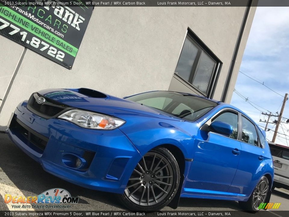2013 Subaru Impreza WRX Premium 5 Door WR Blue Pearl / WRX Carbon Black Photo #4