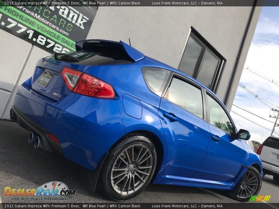 2013 Subaru Impreza WRX Premium 5 Door WR Blue Pearl / WRX Carbon Black Photo #5