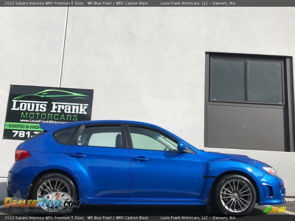 2013 Subaru Impreza WRX Premium 5 Door WR Blue Pearl / WRX Carbon Black Photo #6