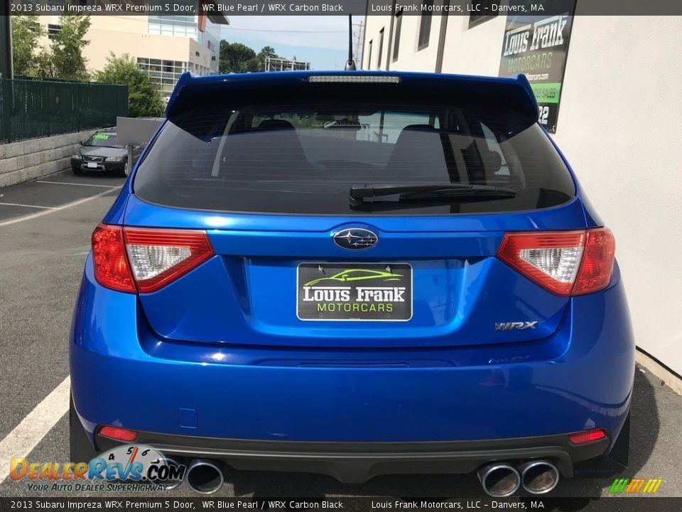 2013 Subaru Impreza WRX Premium 5 Door WR Blue Pearl / WRX Carbon Black Photo #8