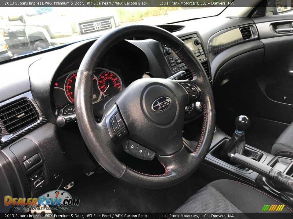 2013 Subaru Impreza WRX Premium 5 Door WR Blue Pearl / WRX Carbon Black Photo #9