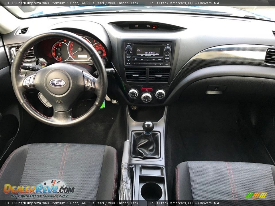 2013 Subaru Impreza WRX Premium 5 Door WR Blue Pearl / WRX Carbon Black Photo #10