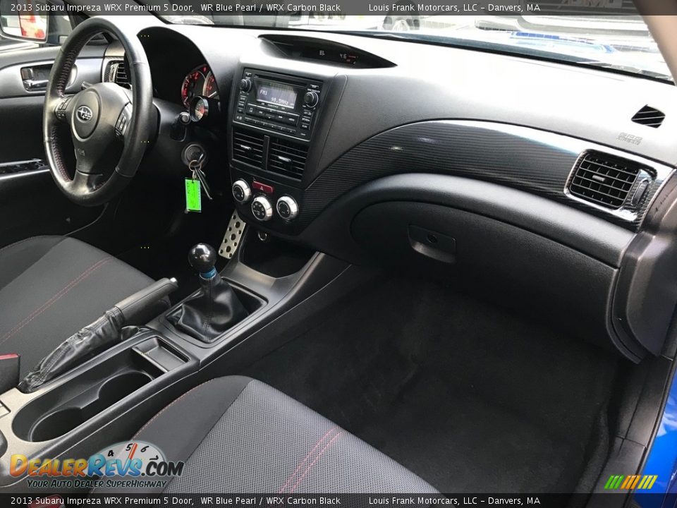 2013 Subaru Impreza WRX Premium 5 Door WR Blue Pearl / WRX Carbon Black Photo #11