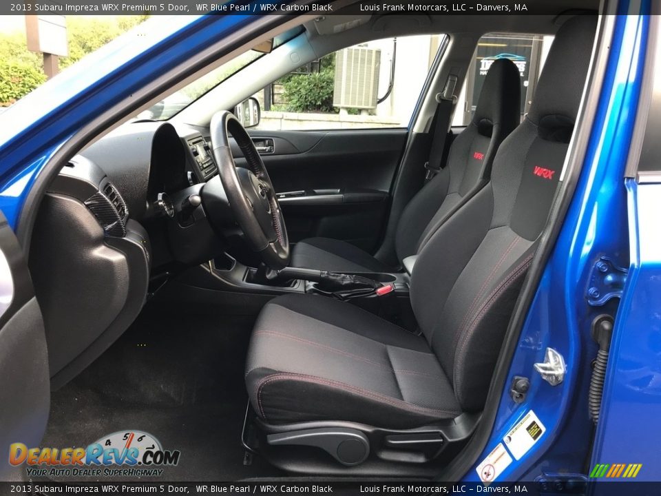 2013 Subaru Impreza WRX Premium 5 Door WR Blue Pearl / WRX Carbon Black Photo #12