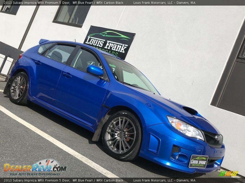 2013 Subaru Impreza WRX Premium 5 Door WR Blue Pearl / WRX Carbon Black Photo #17