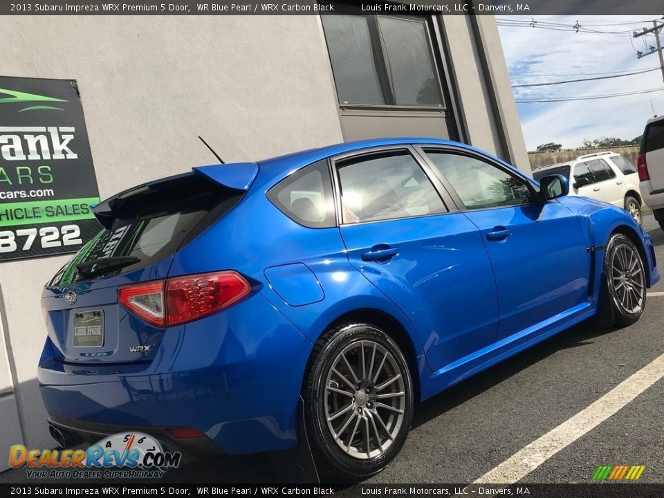 2013 Subaru Impreza WRX Premium 5 Door WR Blue Pearl / WRX Carbon Black Photo #19