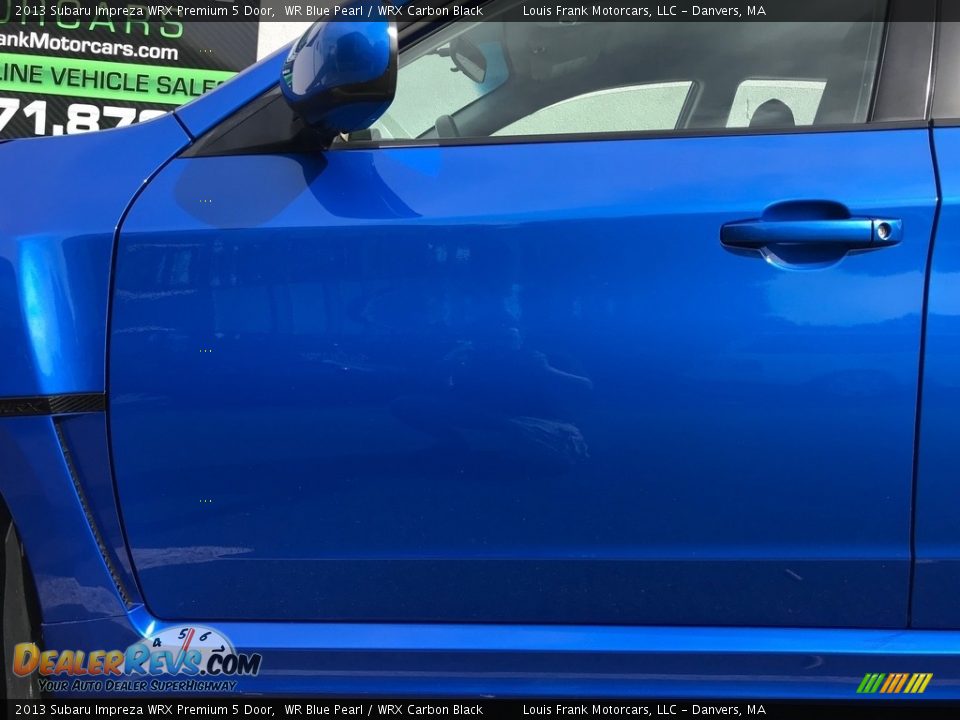 2013 Subaru Impreza WRX Premium 5 Door WR Blue Pearl / WRX Carbon Black Photo #27
