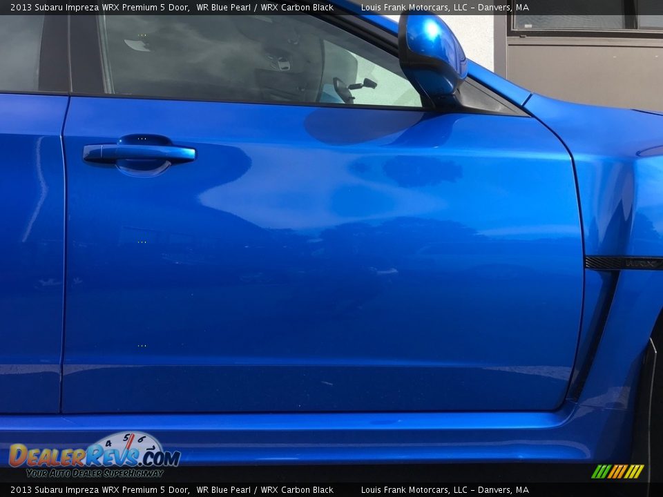 2013 Subaru Impreza WRX Premium 5 Door WR Blue Pearl / WRX Carbon Black Photo #28