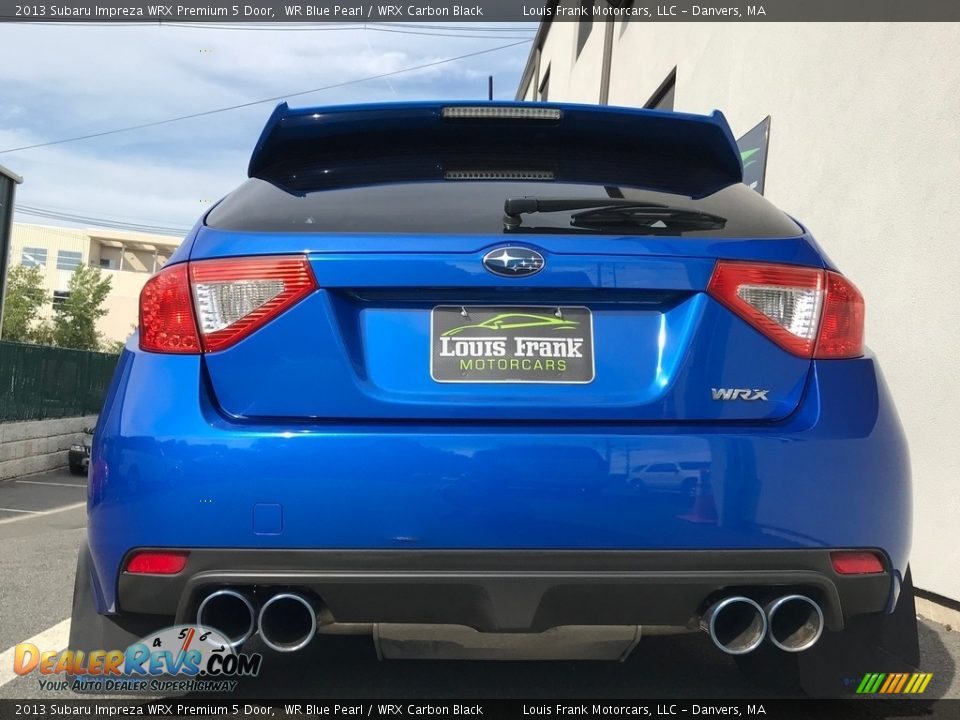 2013 Subaru Impreza WRX Premium 5 Door WR Blue Pearl / WRX Carbon Black Photo #33