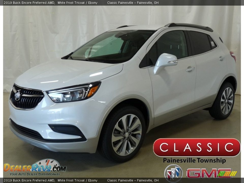 2019 Buick Encore Preferred AWD White Frost Tricoat / Ebony Photo #1