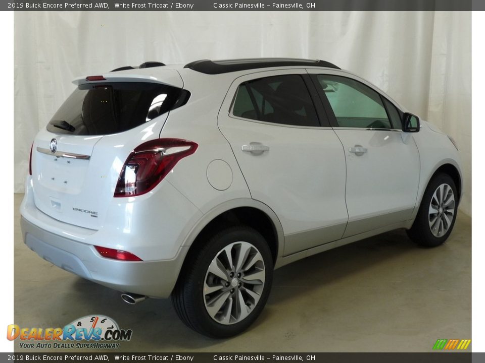 2019 Buick Encore Preferred AWD White Frost Tricoat / Ebony Photo #2