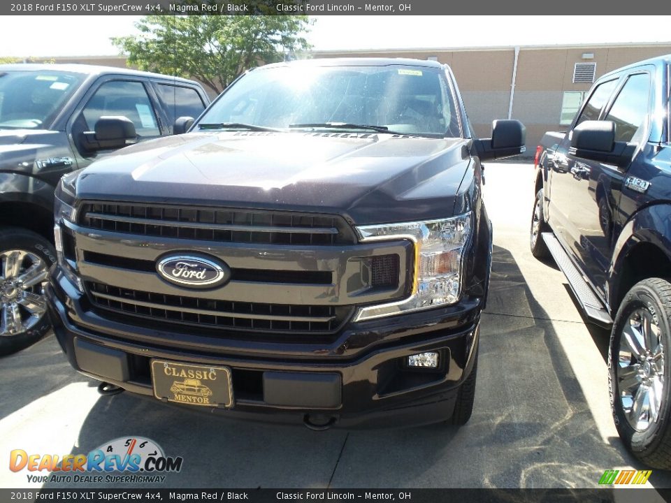 2018 Ford F150 XLT SuperCrew 4x4 Magma Red / Black Photo #1