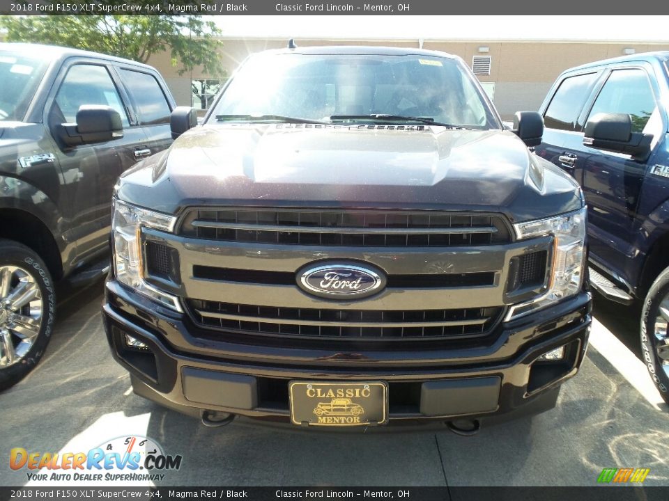 2018 Ford F150 XLT SuperCrew 4x4 Magma Red / Black Photo #2