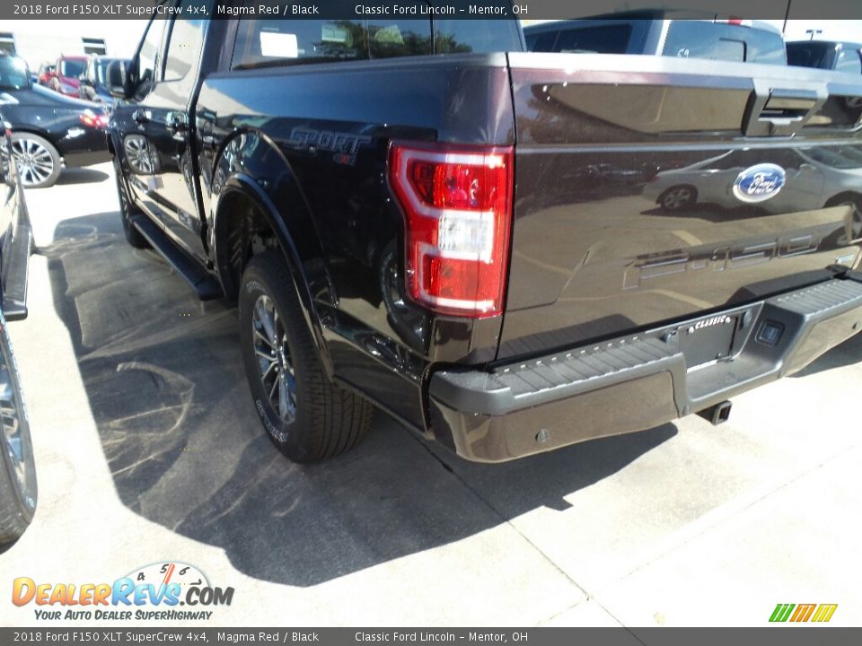 2018 Ford F150 XLT SuperCrew 4x4 Magma Red / Black Photo #3