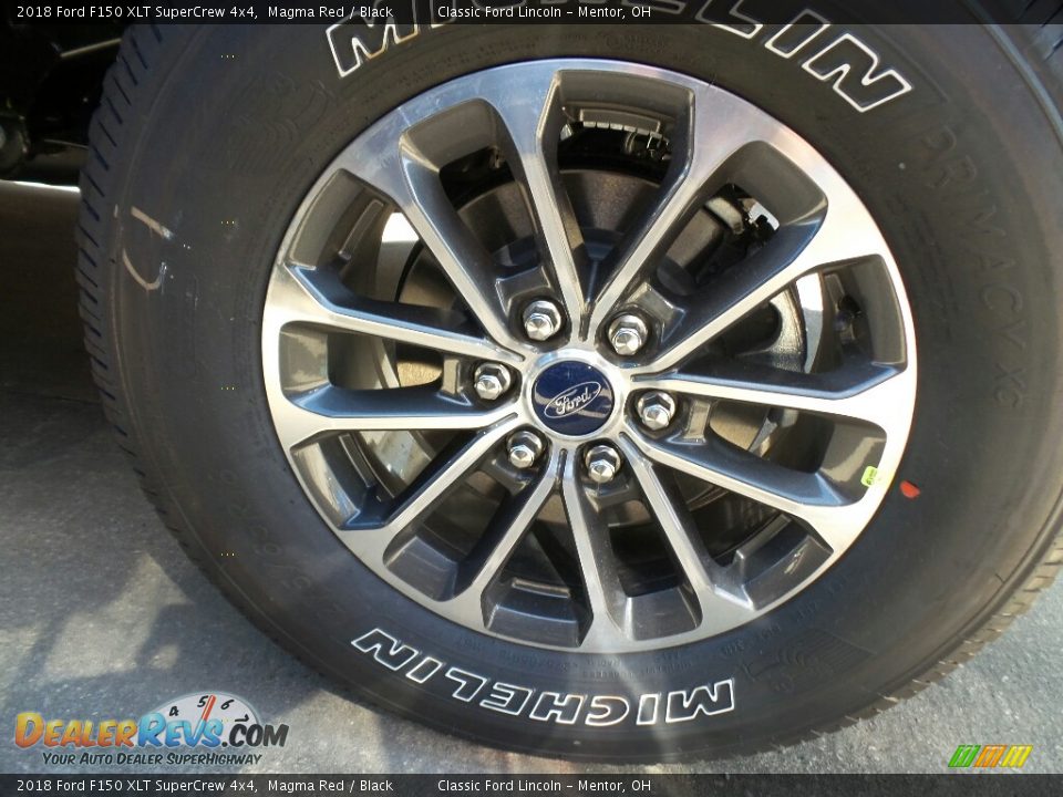 2018 Ford F150 XLT SuperCrew 4x4 Magma Red / Black Photo #4