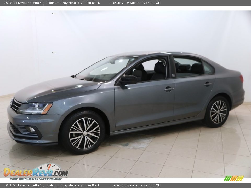 2018 Volkswagen Jetta SE Platinum Gray Metallic / Titan Black Photo #3