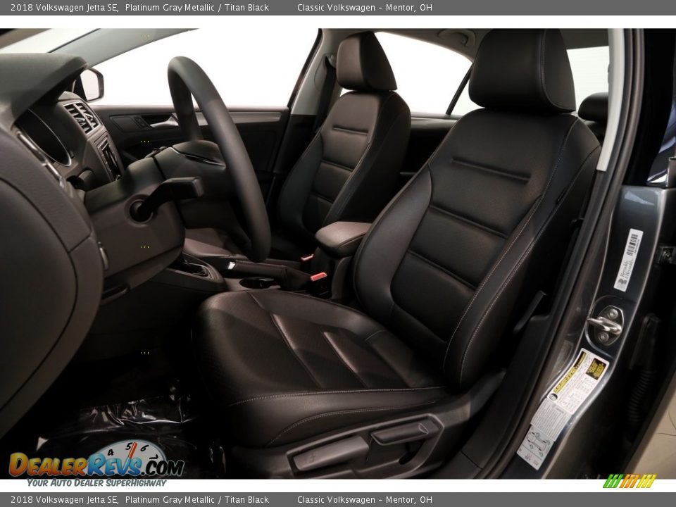 2018 Volkswagen Jetta SE Platinum Gray Metallic / Titan Black Photo #6