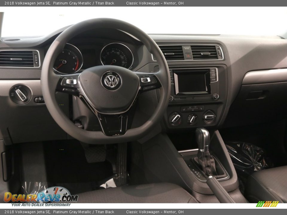 2018 Volkswagen Jetta SE Platinum Gray Metallic / Titan Black Photo #7