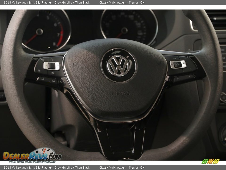 2018 Volkswagen Jetta SE Platinum Gray Metallic / Titan Black Photo #8
