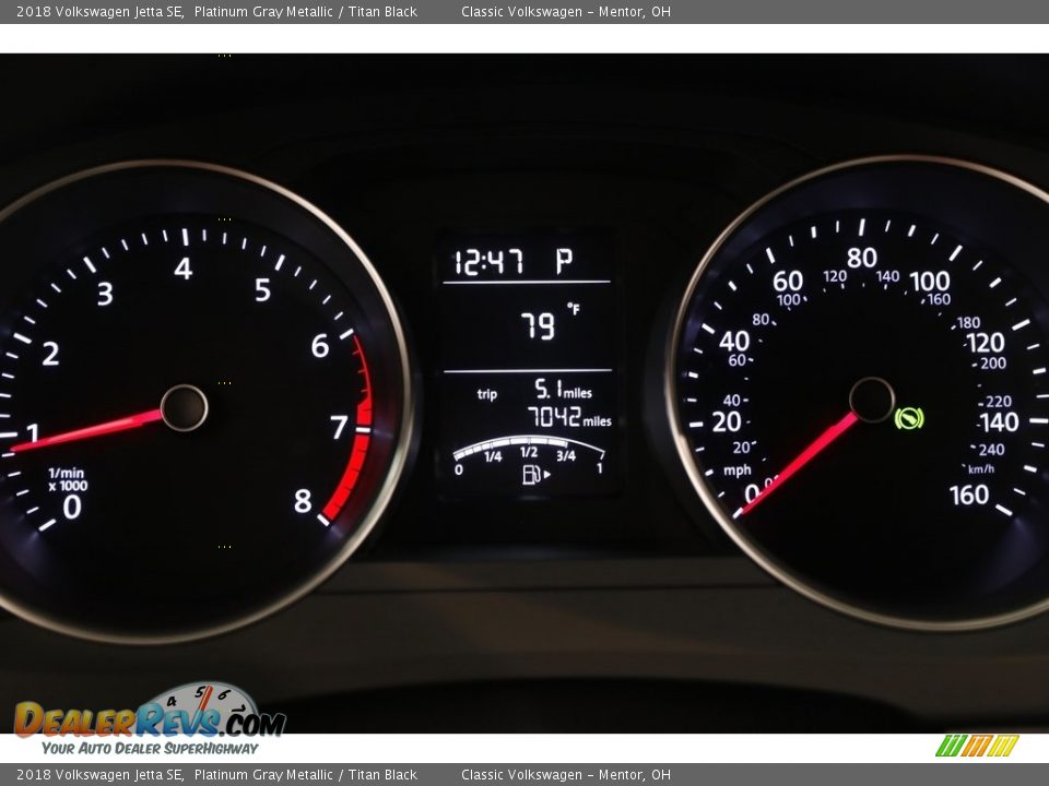 2018 Volkswagen Jetta SE Platinum Gray Metallic / Titan Black Photo #9